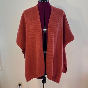 LOFT Rust Knitted Kimono Style Cardigan